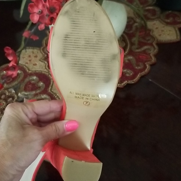 Daily Shoes | Shoes | Cute Watermelon Color 4inch Chunky Heel | Poshmark